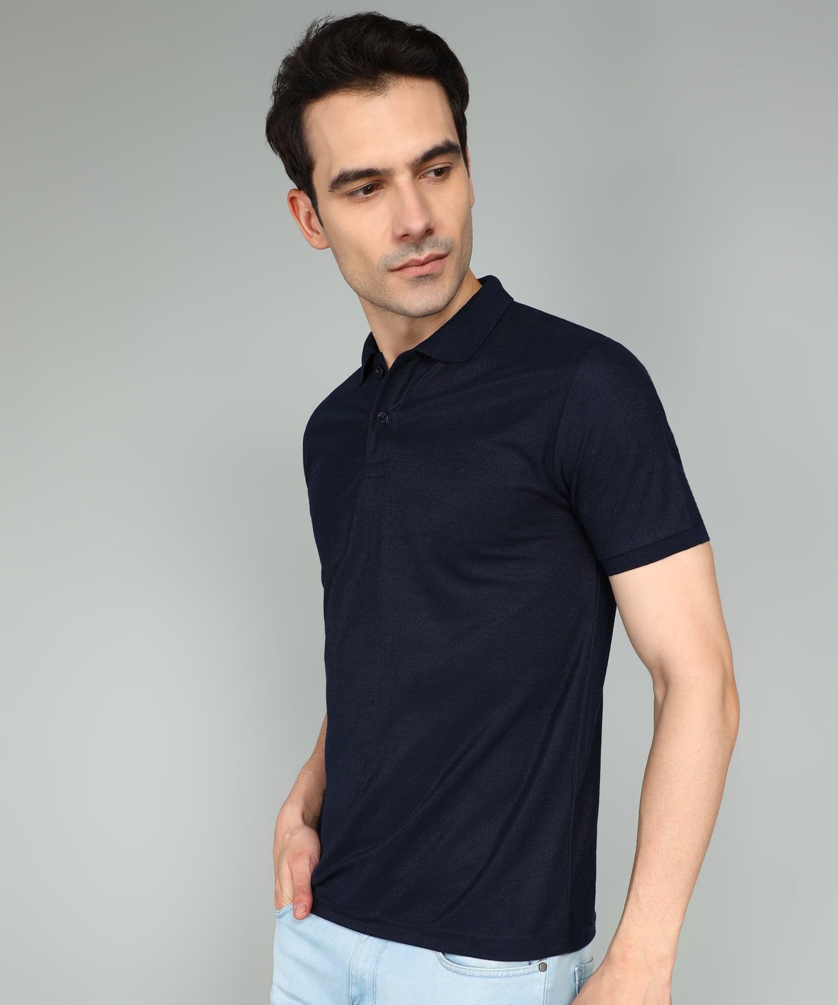 eSiddhi Classic Black Howl Polo T-Shirt