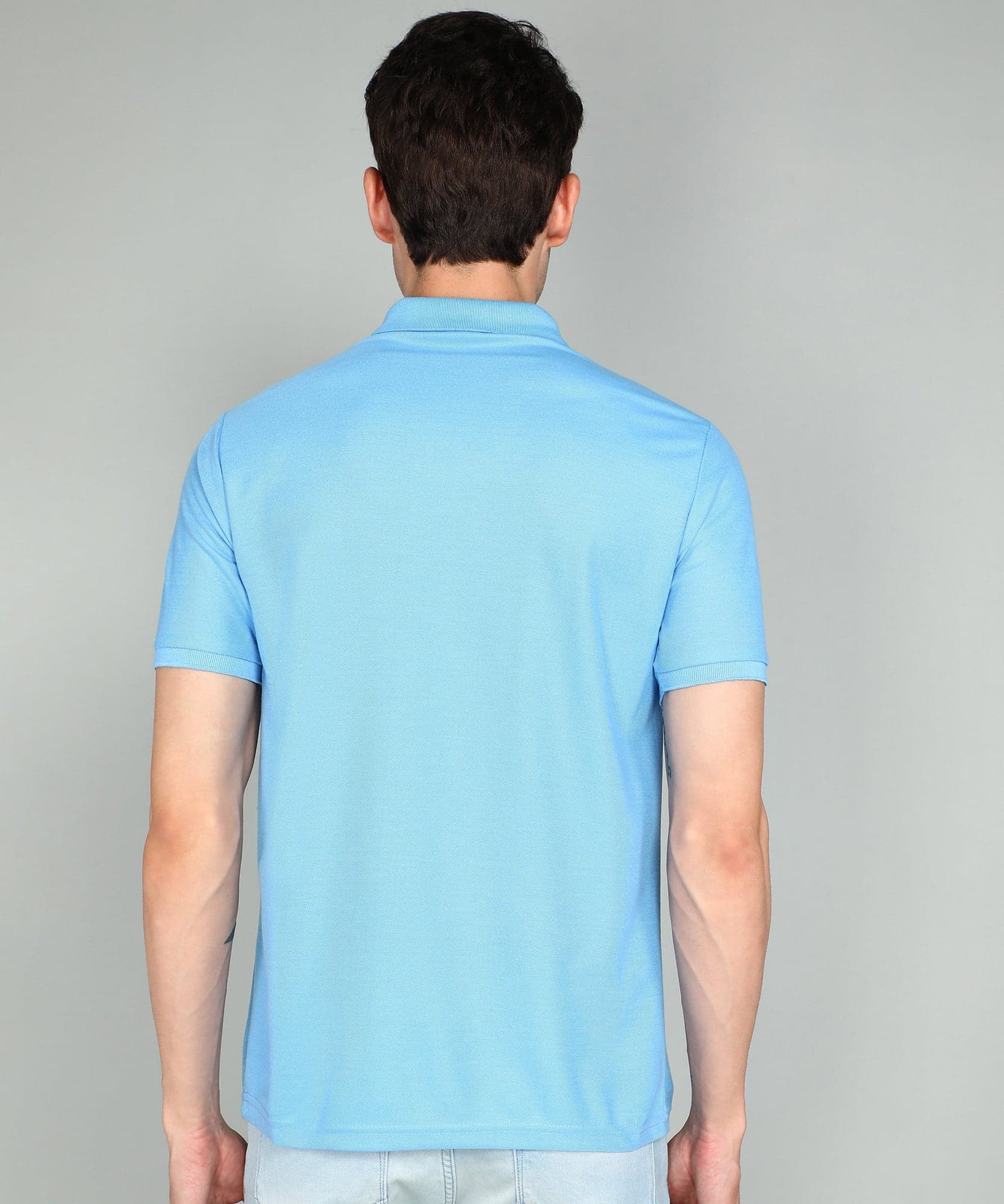 eSiddhi Classic Light Sky Blue Polo T-Shirt