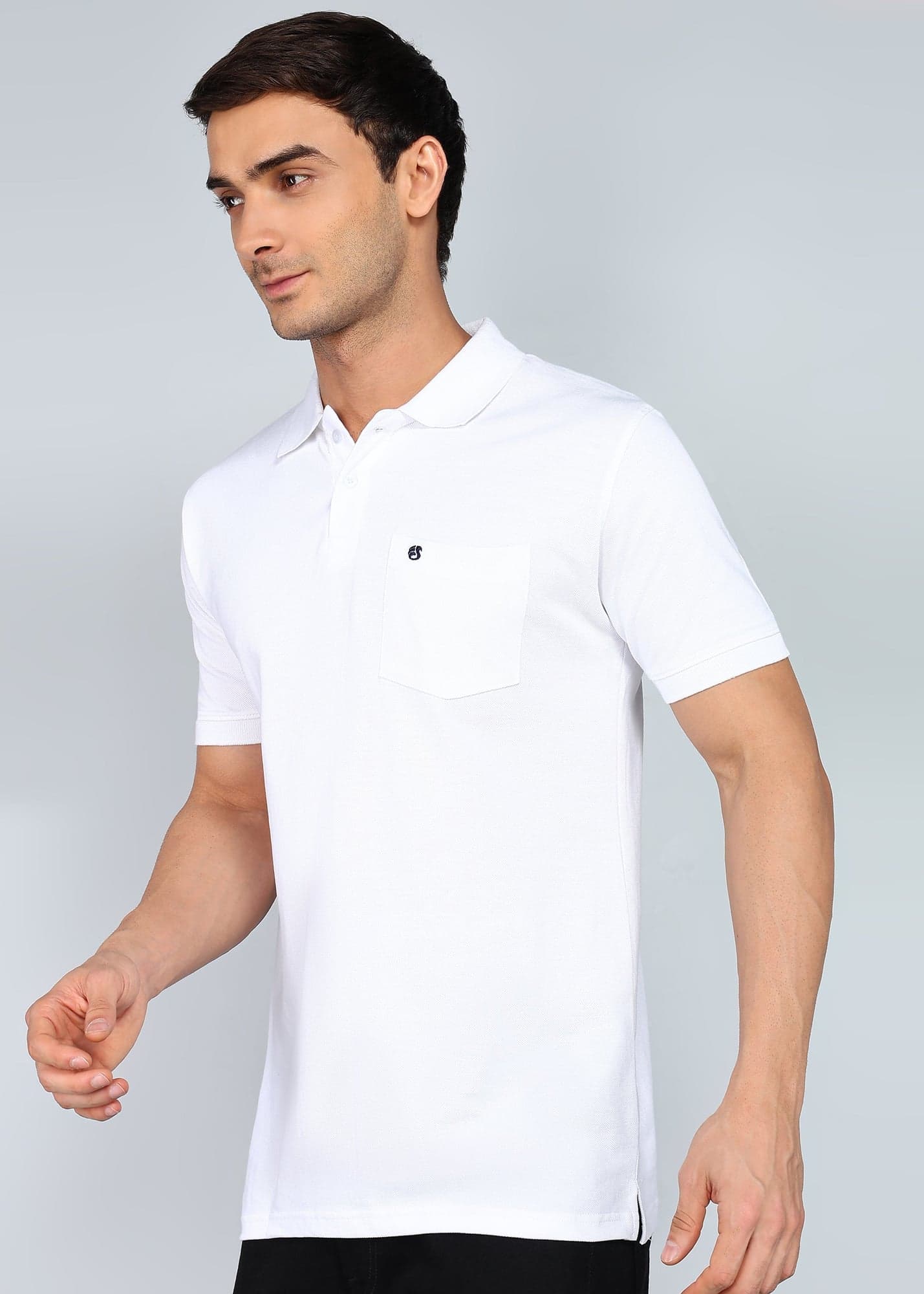 eSiddhi Premium White Polo T-Shirt