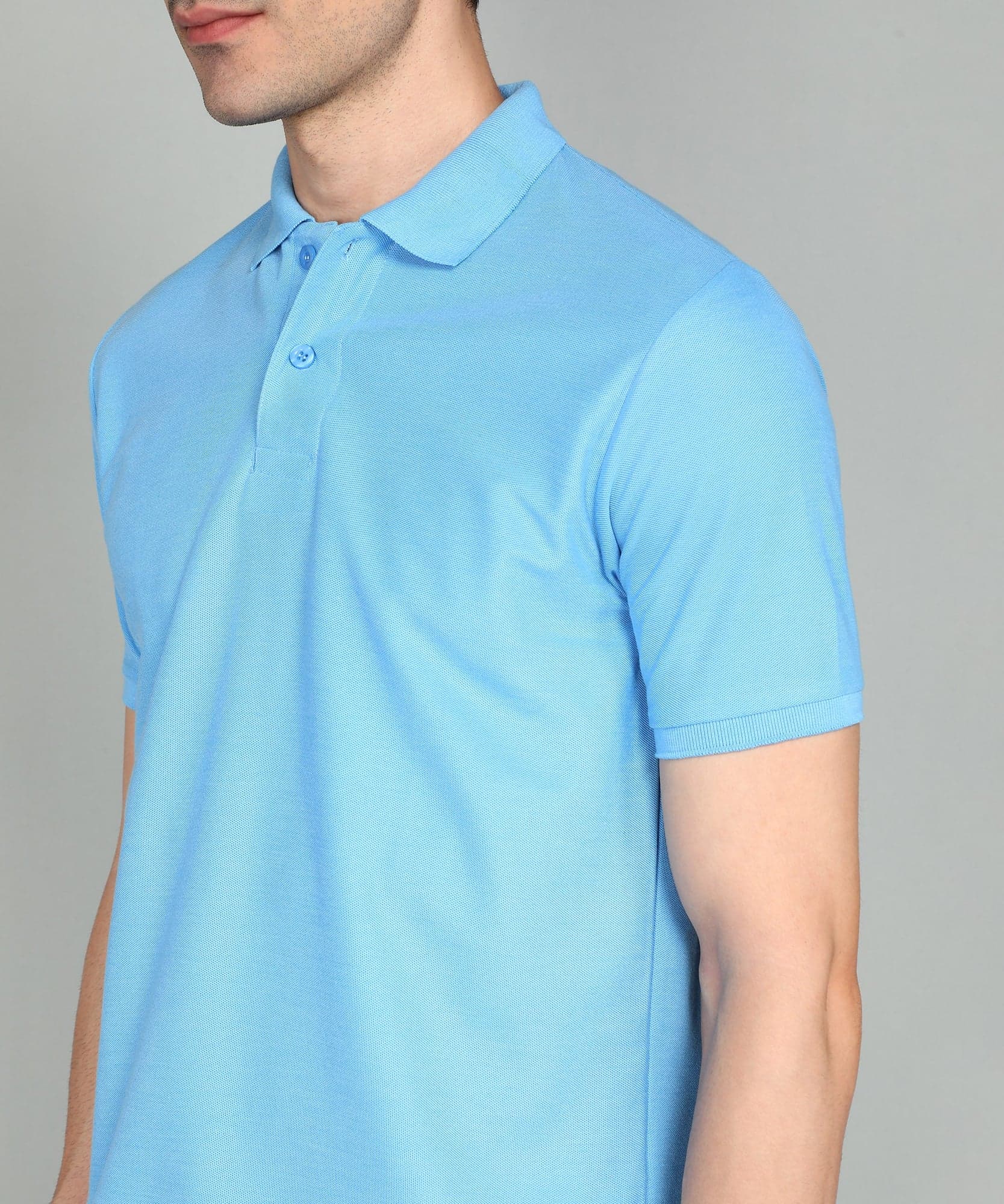 eSiddhi Classic Light Sky Blue Polo T-Shirt