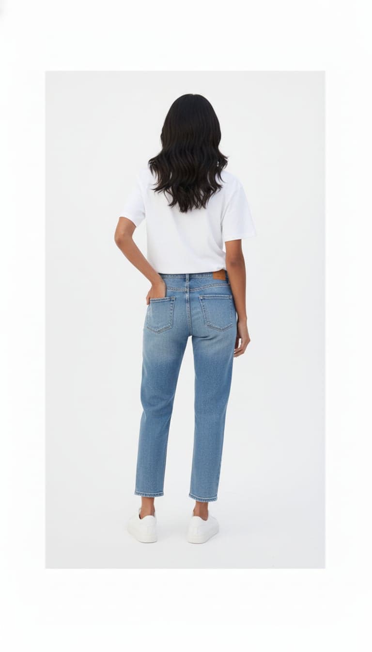 Plain Crop Top - White