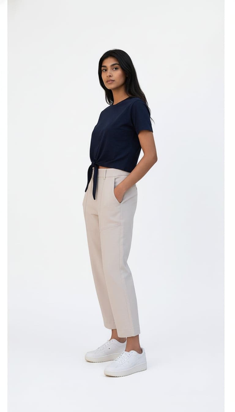Plain Knot Top - Black