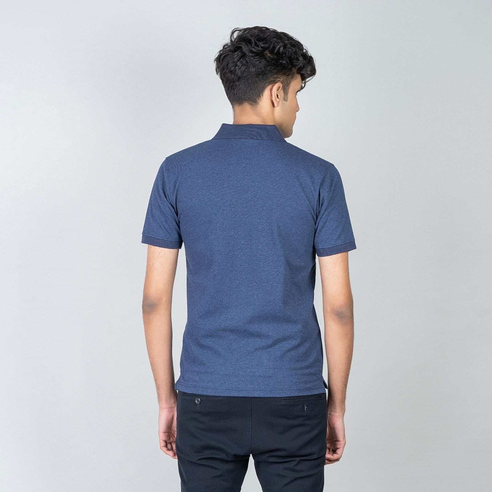 Polo T-shirt with Pocket - Blue